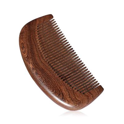 China Environmental Eco - Friendly Anti - Static Black Sandalwood Brush Combs Handmade Custom Comb for sale