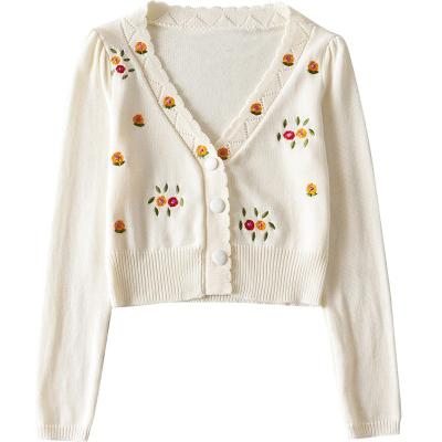 China Anti-wrinkle popular customizable knitted cardigan for women autumn custom cardigan for sale