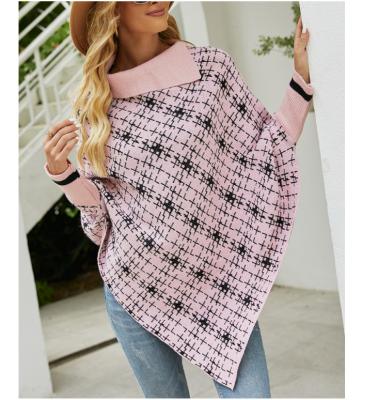 China Wholesale Women Clothing Winter One Piece Ponchos Breathable For Adult Women Sweater Ponchos for sale