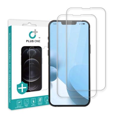 China 2Packs Bubble Free Glass Protector For iPhone Screen Protectors Tempered Glass For iPhone 13 14 pro for sale