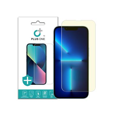 China Anti Blue Light Anti-scratch 9H 0.33MM Screen Protector For iPhone 13 Pro Max Tempered Glass for sale