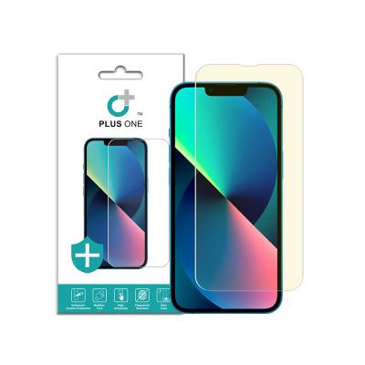 China Blue Light Anti 2.5D Anti-scratch Tempered Glass Screen Protector For iPhone 13 / 13 Pro for sale