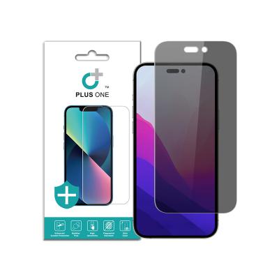 China Bubble Free Anti Spy Screen Protectors Tempered Glass For iPhone 14 Pro Screen Glass Protector for sale