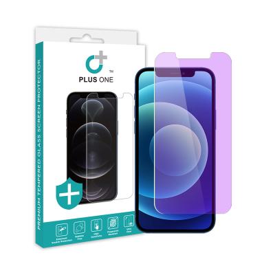 China Bubble Free 9H Tempered Anti Blue Light Glass For iPhone 12 6.1 Screen Glass Protector for sale