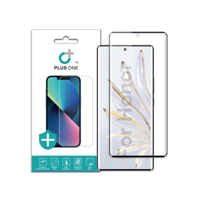 China Anti-fingerprint Edge Glue Full Coverage Screen Protector For Honor 70 Pro Tempered Glass Screen Protector for sale