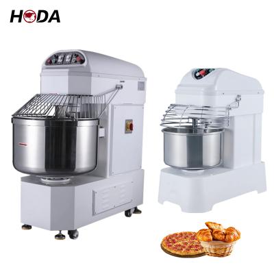 China Professional Industrial Double Action 110v 220v 380v Pizza Bread Wheat Flour Mixer Heavy Duty Kneading Machine For Flour Bakery Price for sale