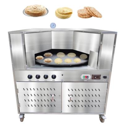 China Hotels Revolving Medium Style 500c Medium To Turkish Arabic Free Rotating Pot Pita Bread Oven Source Gas Heater Gas Burner Saj for sale