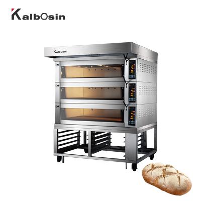 China Microcomputer Panel China Kalbosin Commercial Electric Cake Pizza French Baguette Bakery Oven Price Bread Equipment for sale