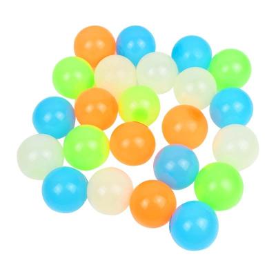 China Luminous Balls 4.5cm Eco-Friendly Bounce High Stress Ball Sticky Wall Party Decoration Kids Gift Glowing Home Worry Toy Glow In The Dark for sale