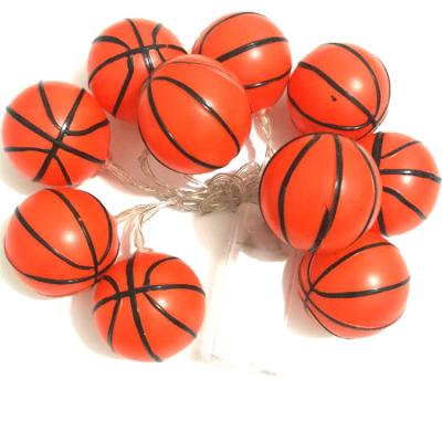 China Soccer /Basketball Soccer Balls String Lights 10 LED Football Garland Lights Bedroom Home Wedding Decorative Party Christmas Lights For Bar Club for sale