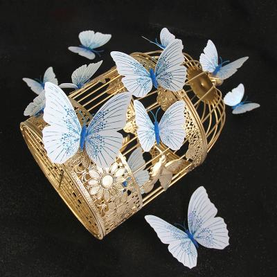 China Surprise Gift 12Pcs/set Ambilight 3D Butterfly Wall Sticker Butterflies Decoration Room Decor Fridge Magnet Home Wall Stickers For Wedding for sale