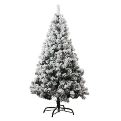 China Festival Home Decoration Party Premium Snow Assembled Christmas Tree Holiday White Pine/PVC Artificial Christmas Tree For Ministry Of Ministry Party Decoration Metal Hinges Interior for sale