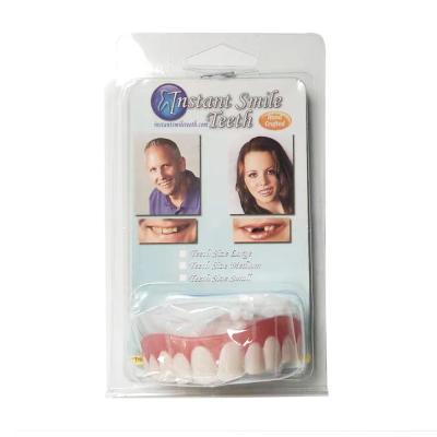 China Comfort Fit Daily Instant Smile Comfort Fit False Teeth Veneer Shade Halloween Top Cosmetic Party Decoration Cable-Natural for sale