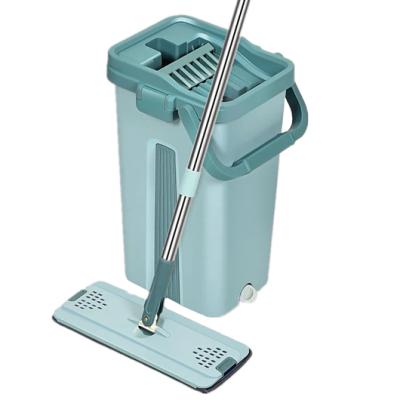 China Sustainable Microfiber Spin Customization Factory Flat Magic Cleaning Mop With Bucket for sale