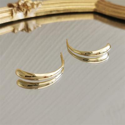 China High Quality Circle Earrings ODM Geometric Waterproof Earring Stainless Steel Gold Plated for sale