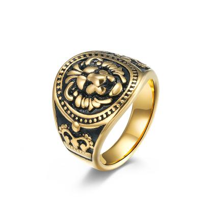 China TRENDY for men lion stainless steel ring punk for sale