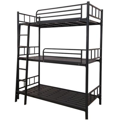 China (Size)Adjustable Triple Bunk Bed Metal Bunk Beds For Adults Iron Three Layer Bunk Bed Literas Hierro Tempat susun 2 tidur letto acastello for sale