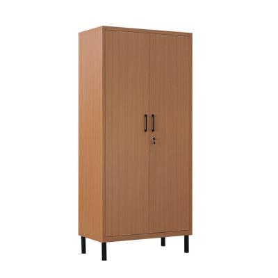 China White Color Metal Storage Closet Two Door Wardrobe Convertible Steel Folding Door Storage Cabinets For Dormitory for sale