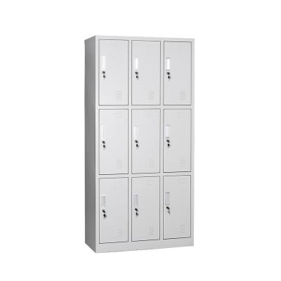 China School Customized Steel School Dormitory Lockers / 9 Doors School Locker for sale