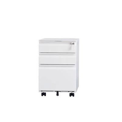 China Chinese Mingxiu Office Furniture Steel 3 Drawer Cabinet Mobile Filing Cabinet / Low Office Mobile Filing Cabinet for sale