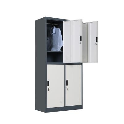 China Home School 4 Door Lockers Steel Gym Cold Rolled Gym Steel Locker Compact Locker for sale