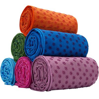 China High Quality Non-Slip Custom Logo Microfiber Yoga Towel QUICK DRY Non-Slip For Sports And Yoga for sale