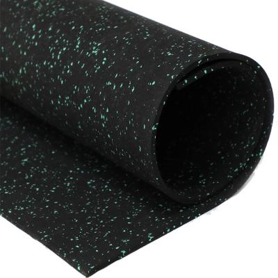 China Comfortable Outdoor Rubber Thick Waterproof High Density Rubber Flooring Shock Absorbing Flooring 6mm Gym Rolls for sale