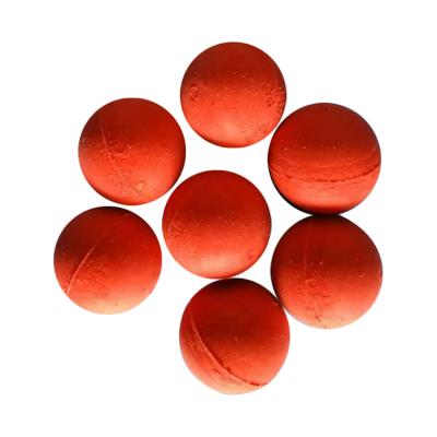 China Natural Rubber Balls Cricket Ball Solid Rubber Balls OEM / ODM Custom Size for sale