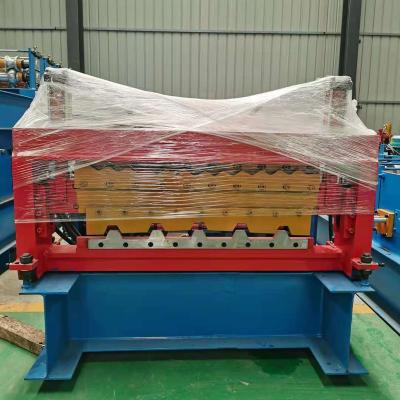 China Building Material Shops 2021 New Design South Africa IBR Aluminum Plate Sheet Double Layer Roll Forming Machine for sale