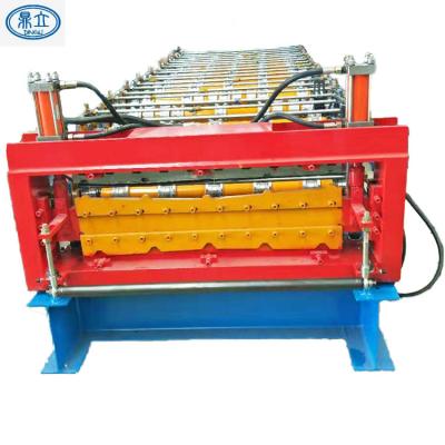 China Building Material Shops 2021 High Quality Double Profiles Metal Roof Panel Forming Machine for sale