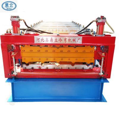 China Building Material Shops 2021 High Quality Double Profiles Metal Roof Panel Forming Machine for sale