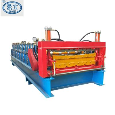 China Building Material Stores High Quality Glazed Tile Sheet Double Layer Roof Trapezoidal Press Making Machine Roll Forming Machinery for sale