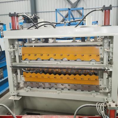 China Building Material Shops Metal Roofing Sheet Triple Layer Iron Sheet Roll Forming Making Machine Cold Galvanizing Line Steel Main Training Building for sale