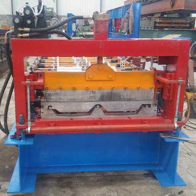 China Building Material Shops Automatic Metal Roofing Panel Sheet Self Clip Lock Galvanized Steel Joint Concealed Roll Forming Machine for sale