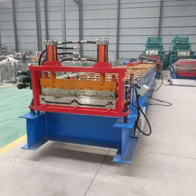 China Building Material Shops Low Price Common Hidden Color Steel Sheet Roof Panel Roll Forming Machine for sale