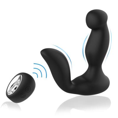 China Soft Silicone USB 7 Vibration Modes Rechargeable Remote Control Anal Prostate Massager for sale