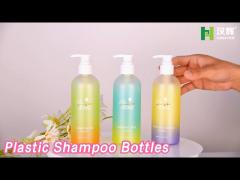 Recyclable Plastic Shampoo Bottles 10 OZ Round PET Matte Finish