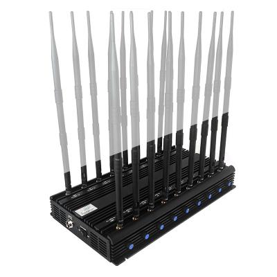 Chine Brouilleur de signal de téléphone portable de 18 antennes 2 3 4 5 G WiFi GPS VHF Brouilleur de signal sans fil UHF à vendre