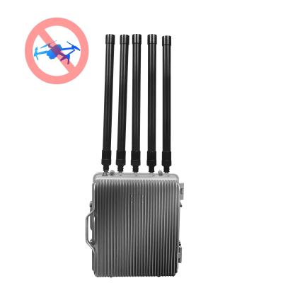 China Outdoor Computer Connection Long Range UAV Drone Signal Jammer Blocker For Oil Depot for sale