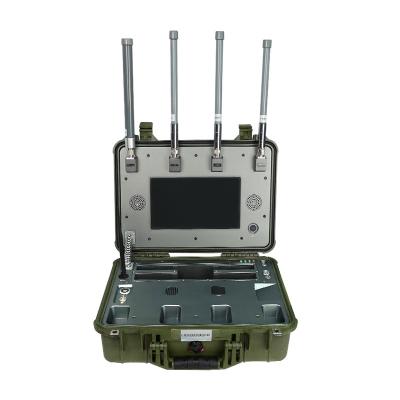 China Long distance 5km 100-6000MHz uav suitcase detection high sensitivity, networkable and waterproof for sale