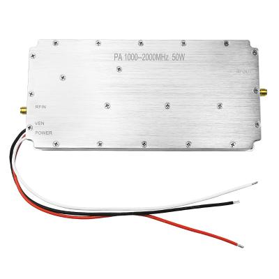 Chine Ultra bande 1000-2000MHz 47dBm Amplificateur de puissance RF de gain Module pour le système anti drone à vendre