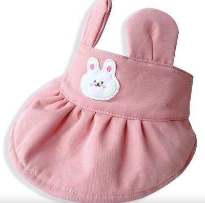 China Imitate Reversible Baby Sun Bucket Children Kids Reversible Hat Protector Brown Cute Animal Rabbit Full Print Baby Girl And Toddler Sun Bucket for sale