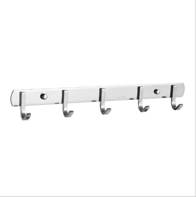 China Viable Border 304 Stainless Hook 304 Stainless Nailless Office Kitchen Coat Hook Thickened Solid Tier Hook Wholesale for sale