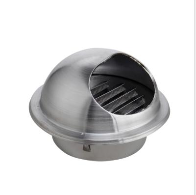 China Breathable Kitchen Carbon Black Outdoor Air Vent Rain Proof Exhaust Hood Modern Stainless Steel Windproof Duct 201 for sale