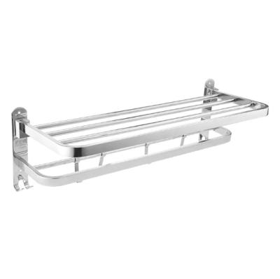 China Fashion makers direct bathroom 304 stainless steel towel rack bathroom rack without puncture hotel bathroom towel rack for sale