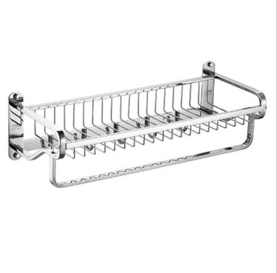 China Fashion 304 Stainless Steel Towel Rack Hotel Bathroom Towel Rack Toilet Basket Holder Hardware Pendant for sale