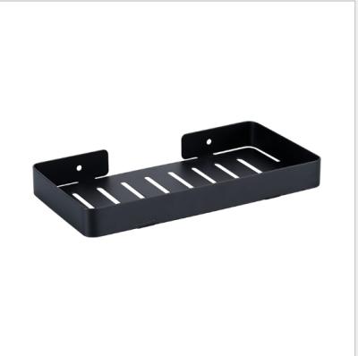 China Modern Bathroom Rack 20CM Stainless Steel Soap Rack Hotel Bathroom Tray Tray Black for sale