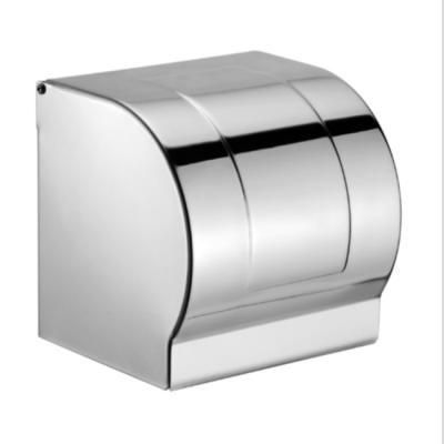 China Waterproof 304 Stainless Steel Bathroom Paper Towel Holder Hotel Toilet Roll Paper Box Puncture-Free Waterproof Paper Towel Box for sale