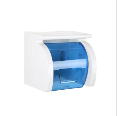 China Creative Waterproof Wall Roll Paper Towel Holder Box Roll Paper Holder Box Without Toilet Waterproof Hole for sale