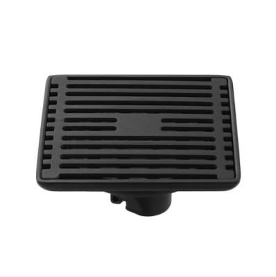 China DN4050 Bathroom Black Floor Drain Washing Machine Floor Drain Stainless Steel Anti-insect And Deodorizer Modern Home Floor Drain for sale